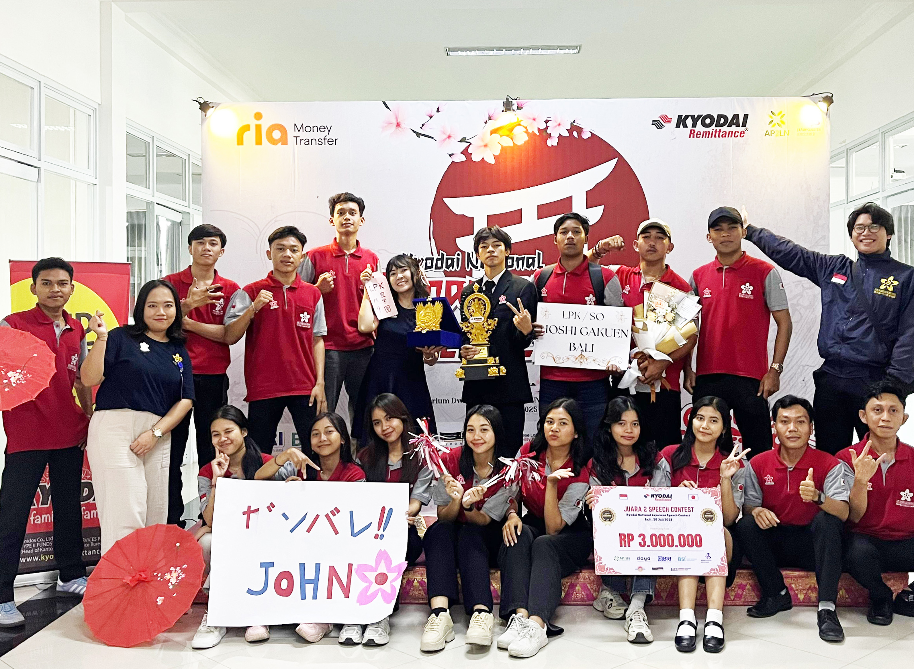 LPK Hoshi Gakuen Bali Meraih Juara 2 pada Kyodai Remittance Japanese Speech Contest